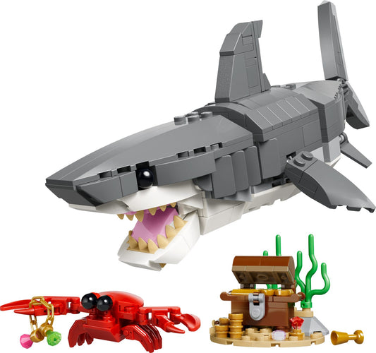 Fierce Shark with a Treasure Chest (31381)