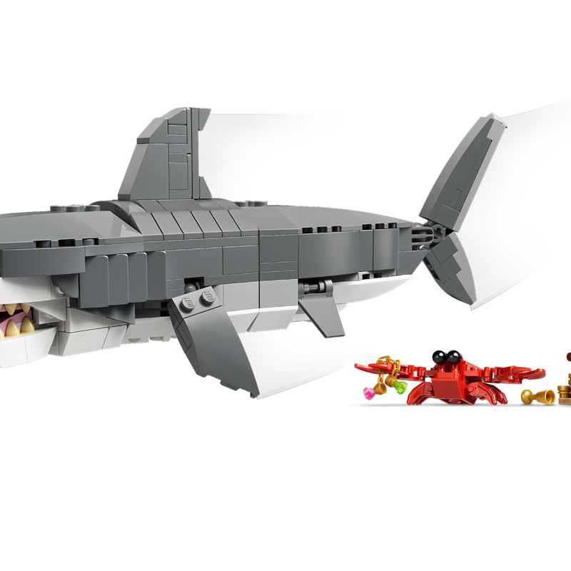 Fierce Shark with a Treasure Chest (31381)