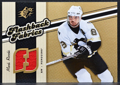 2006-07 SPx Flashback Fabrics Mark Recchi 104 Pittsburgh Penguins Jersey 2936