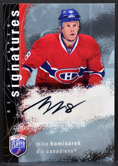 2007-08 Upper Deck Be a Player Signatures Mike Komisarek Canadiens Auto 8971