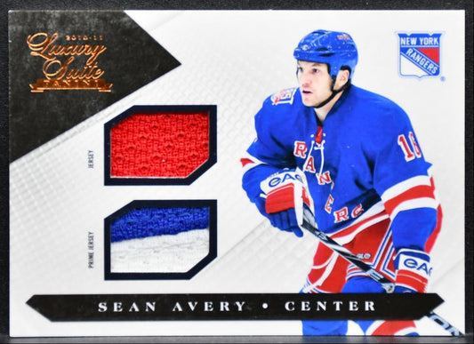 2010-11 Panini Luxury Suite Prime Sean Avery New York Rangers 020/150 Patch 4862