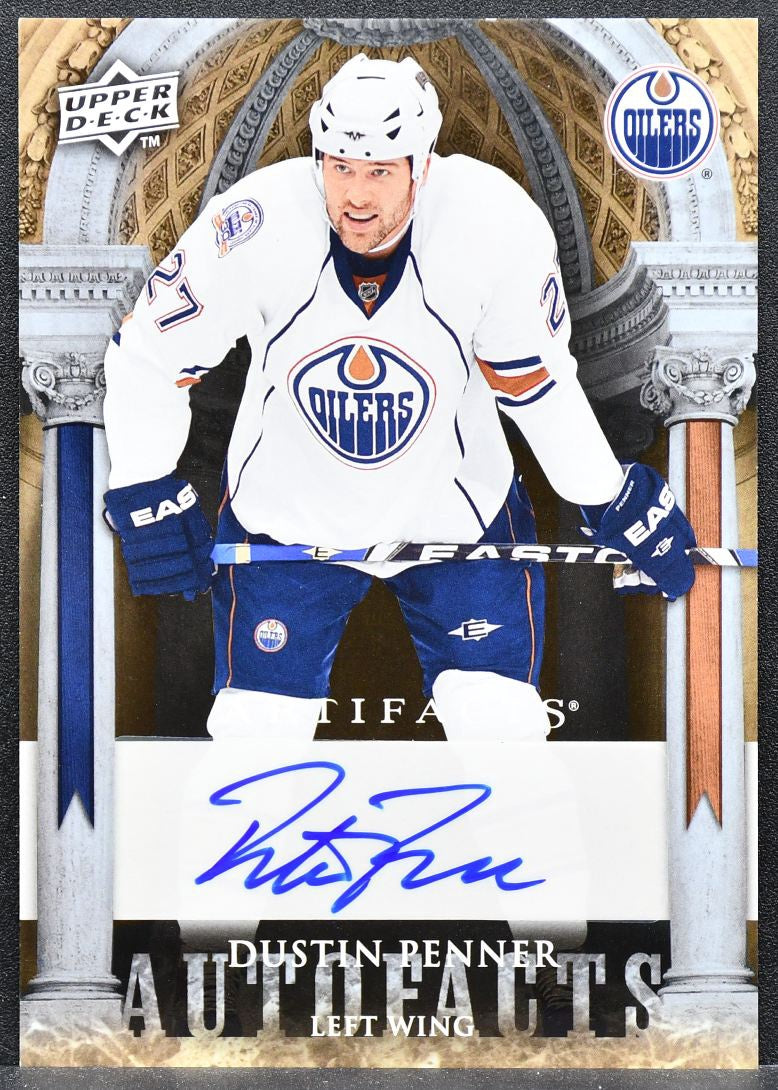 2009-10 Upper Deck Artifacts Autofacts Dustin Penner AF-PE Auto 0466