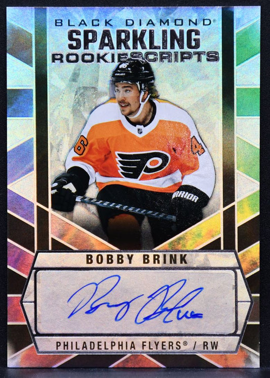 2022-23 UD Black Diamond Sparkling Rookie Scripts Bobby Brink SCR-BB RC Auto