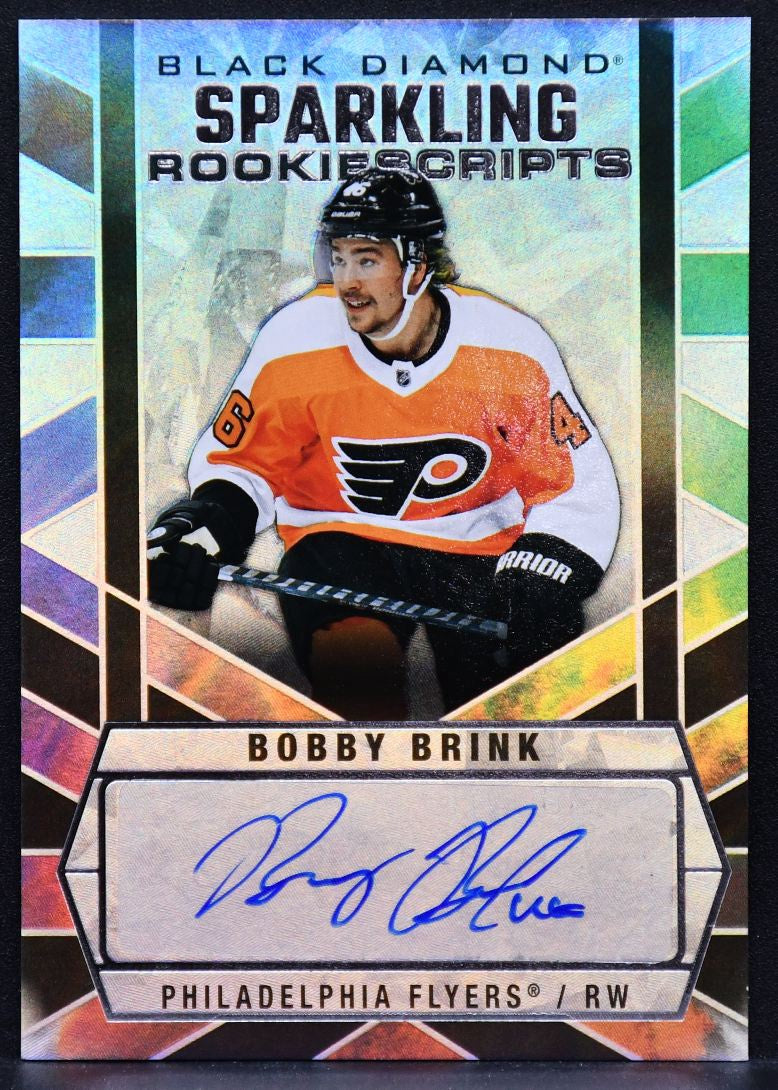 2022-23 UD Black Diamond Sparkling Rookie Scripts Bobby Brink SCR-BB RC Auto