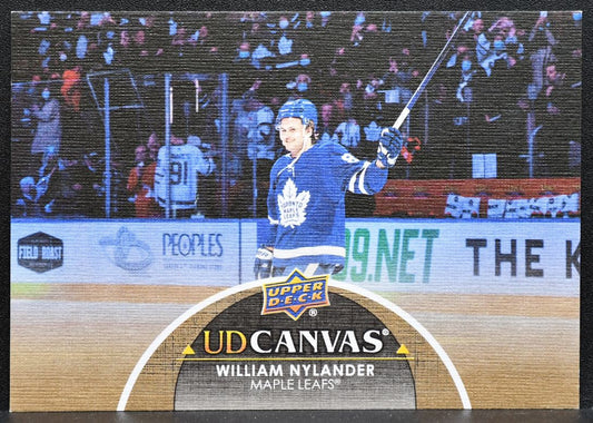 2021-22 Upper Deck Series 2 UD Canvas William Nylander C195 Maple Leafs 0108