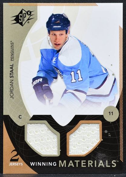 2010-11 SPx Winning Materials Jordan Staal WM-JS Pittsburgh Penguins Jersey 4749