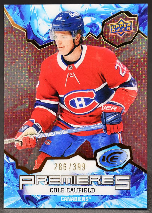 2021-22 UD Ice Premieres Red Cole Caufield 249 RC 286/399