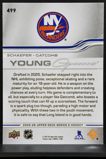 2025-26 UD Series 2 Young Guns Teammates Schaefer / Gatcomb RC 0597