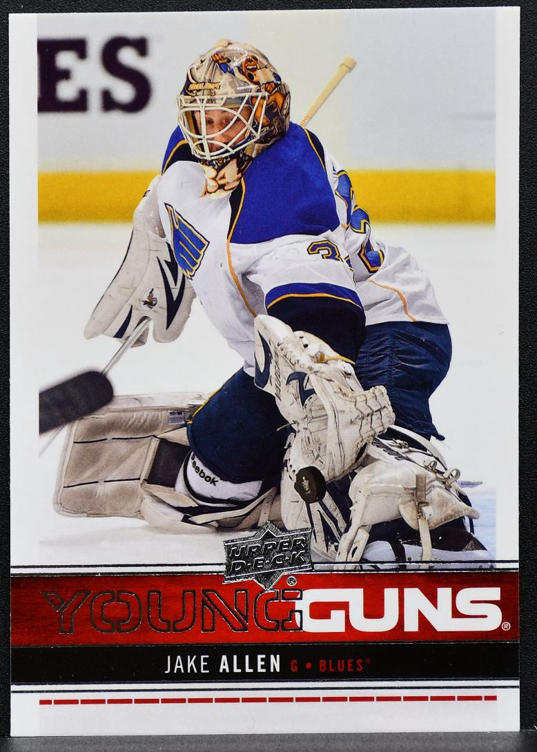 2012-13 Upper Deck Series 1 Young Guns Jake Allen 244 St. Louis Blues RC 8043