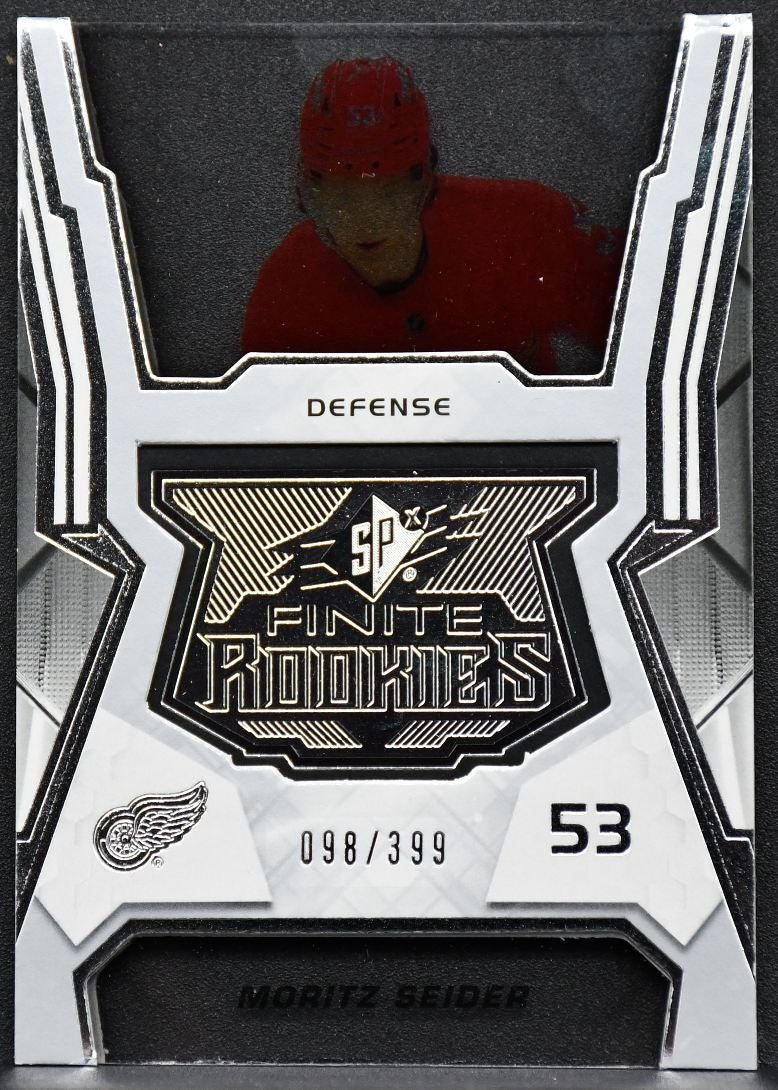 2021-22 SPx Finite Rookies Moritz Seider F-44 Detroit Red Wings RC 098/399 6309