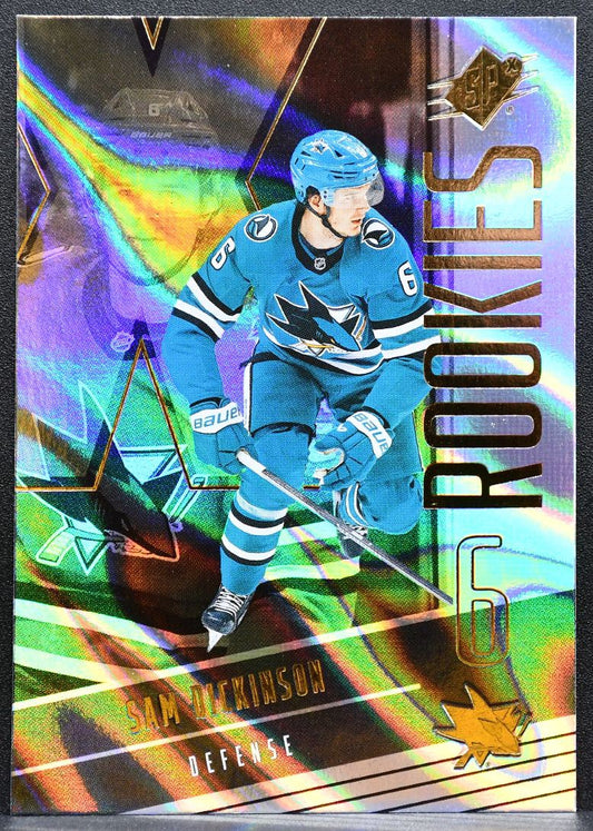 2025-26 SPx Rookies Gold Sam Dickinson 130 San Jose Sharks RC 0993