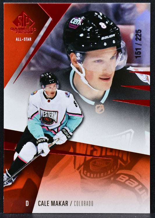 2023-24 SP Game Used All-Star Red Cale Makar 124 Colorado Avalanche 151/225 7161