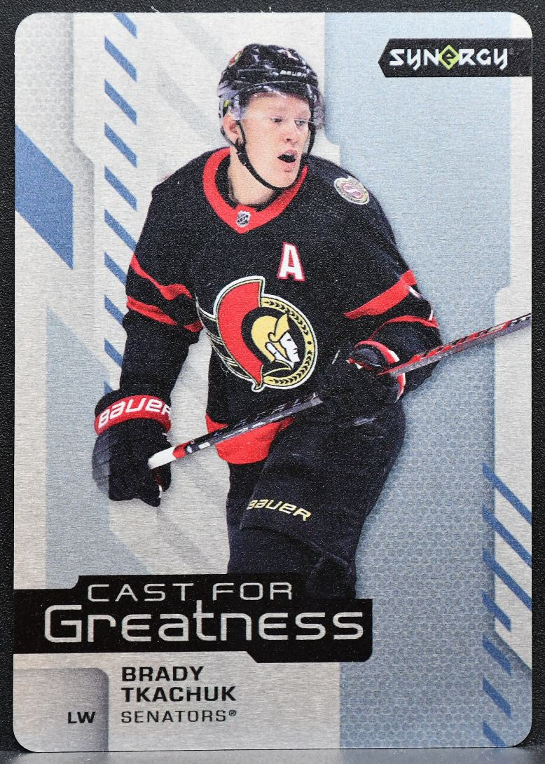 2021-22 Upper Deck Synergy Cast for Greatness Brady Tkachuk CG-23 Senators 5784