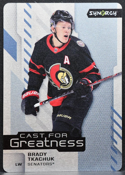 2021-22 Upper Deck Synergy Cast for Greatness Brady Tkachuk CG-23 Senators 5784