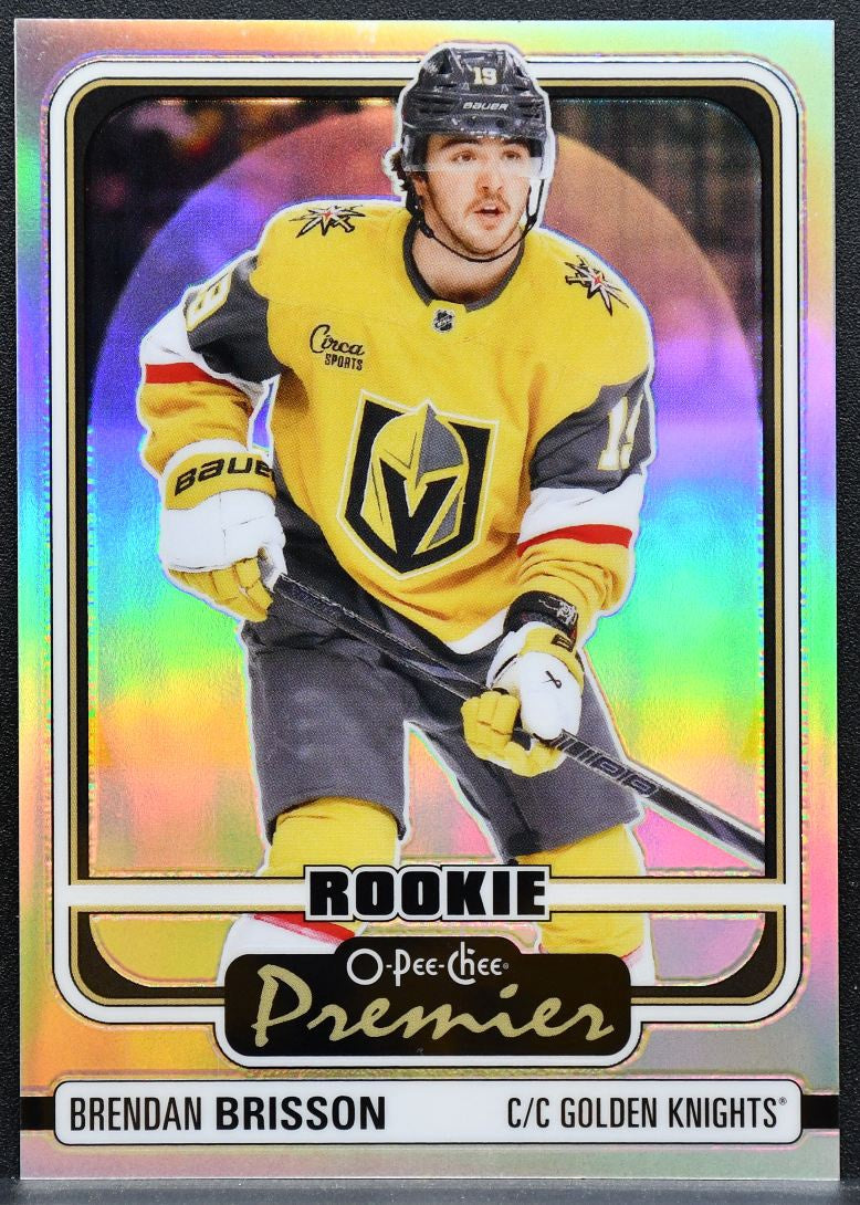 2024-25 OPC Platinum Rookie Premier Brendan Brisson Golden Knights RC 9447