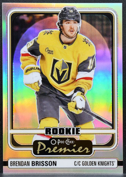 2024-25 OPC Platinum Rookie Premier Brendan Brisson Golden Knights RC 9447