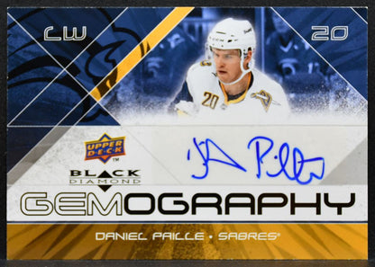 2008-09 Upper Deck Black Diamond Gemography Daniel Paille G-DP Sabres Auto 2441