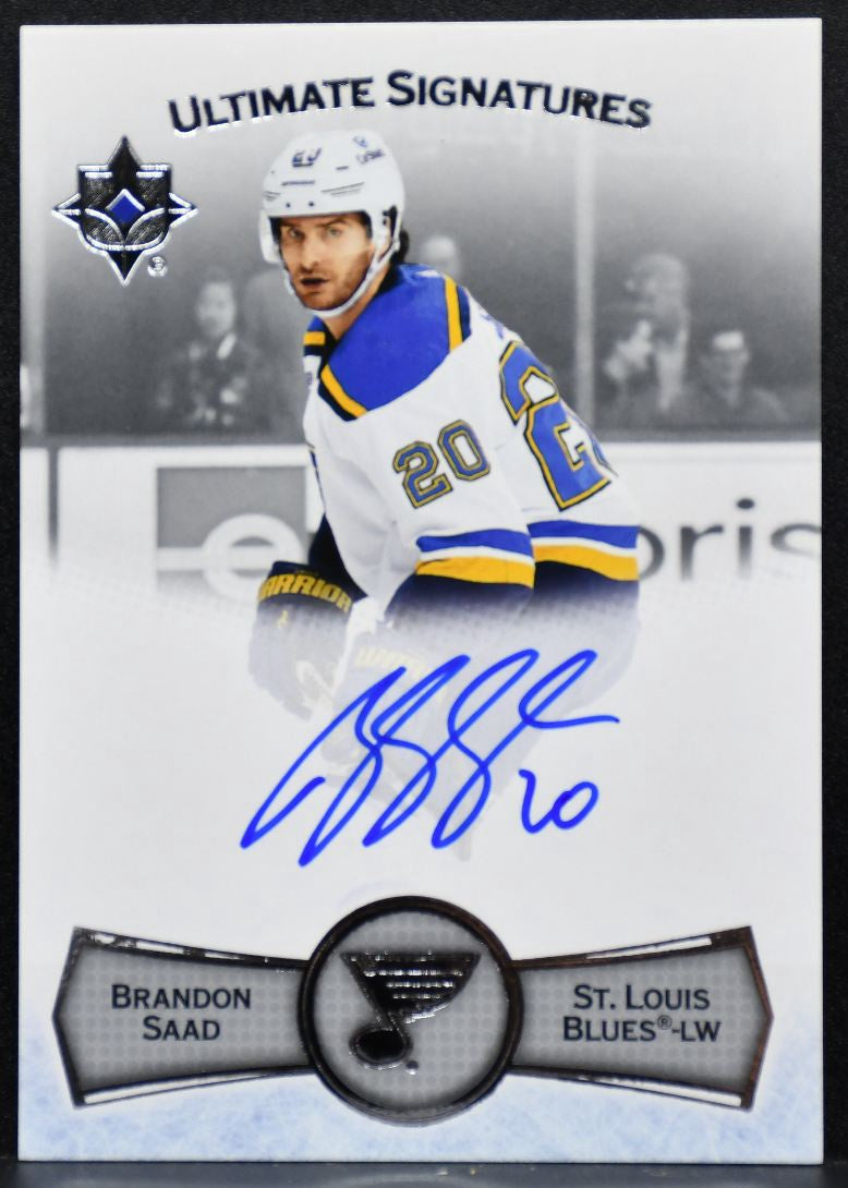 2022-23 Upper Deck Ultimate Collection Signatures Brandon Saad Blues Auto 3197