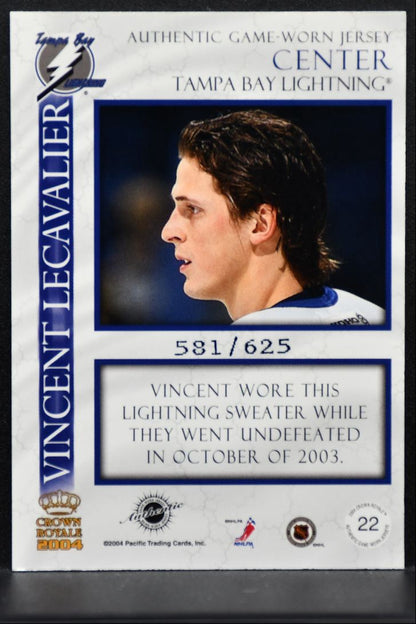 2003-04 Pacific Crown Royale Jersey Vincent Lecavalier 581/625 Jersey 0963