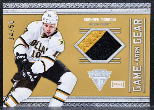 2011-12 Panini Titanium Game Worn Gear Prime Brenden Morrow Stars Patch 9976