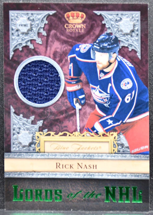 2011-12 Panini Crown Royale Lords of the NHL Rick Nash 4 Jackets Jersey 5641