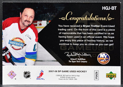 2007-08 SP Game Used Legends Classic Jersey Bryan Trottier 060/100 Jersey 3216