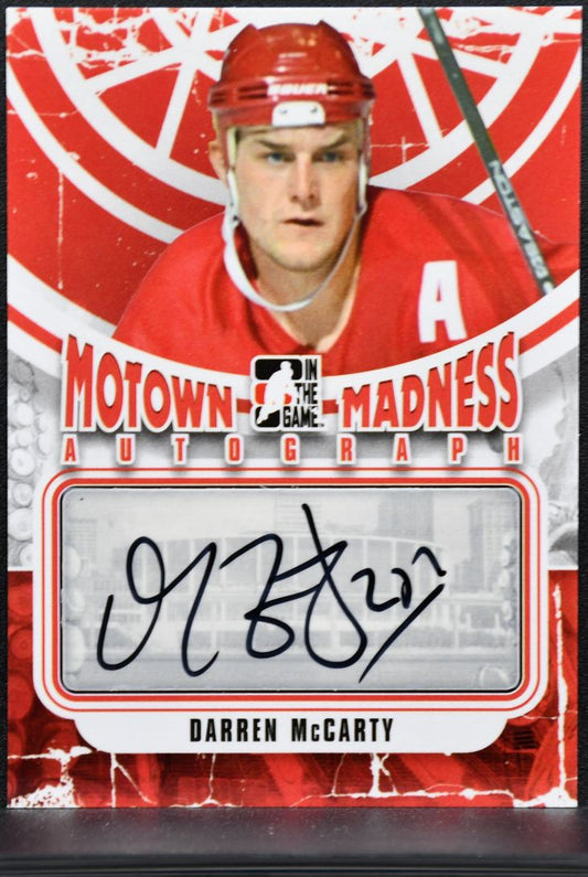 2012-13 ITG Motown Madness Autographs Darren McCarty A-DMC Auto 6560