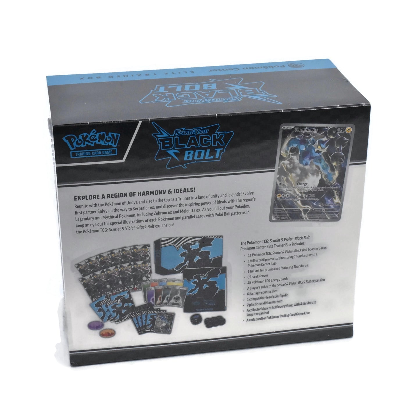 Pokémon TCG SEALED BLACK BOLT Pokemon Center ETB Elite Trainer Box New