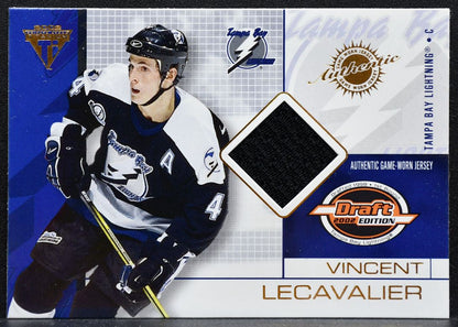 2002-03 Pacific Private Stock Titanium Draft 2002 Edition Lecavalier Jersey 6069