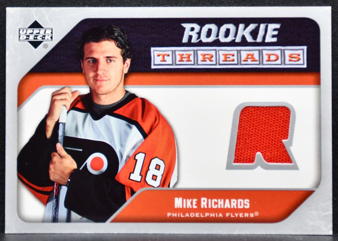 2005-06 Upper Deck Rookie Threads Mike Richards RT-MR Flyers RC Jersey 5214
