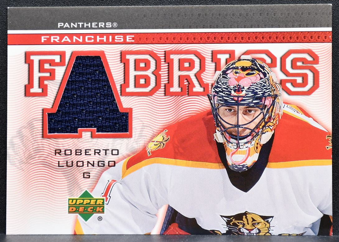 2003-04 Upper Deck Franchise Fabrics Roberto Luongo FF-RL Panthers Jersey 8032