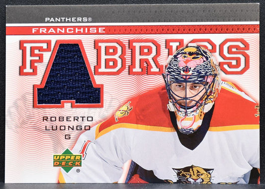 2003-04 Upper Deck Franchise Fabrics Roberto Luongo FF-RL Panthers Jersey 8032