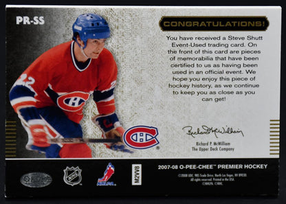 2007-08 OPC Premier Remnants Steve Shutt PR-SS 08/35 Patch