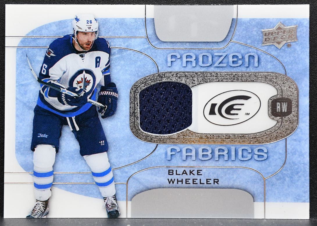 2015-16 Upper Deck Ice Frozen Fabrics Blake Wheeler Winnipeg Jets Jersey 6083