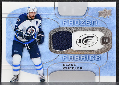 2015-16 Upper Deck Ice Frozen Fabrics Blake Wheeler Winnipeg Jets Jersey 6083