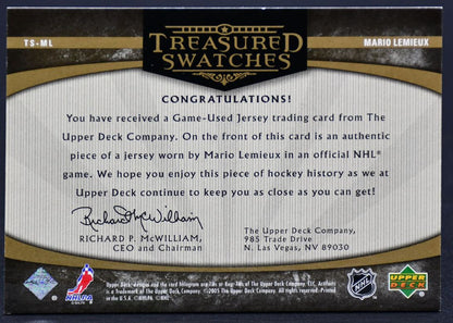 2005-06 UD Artifacts Treasured Swatches Mario Lemieux TS-ML /275 Jersey