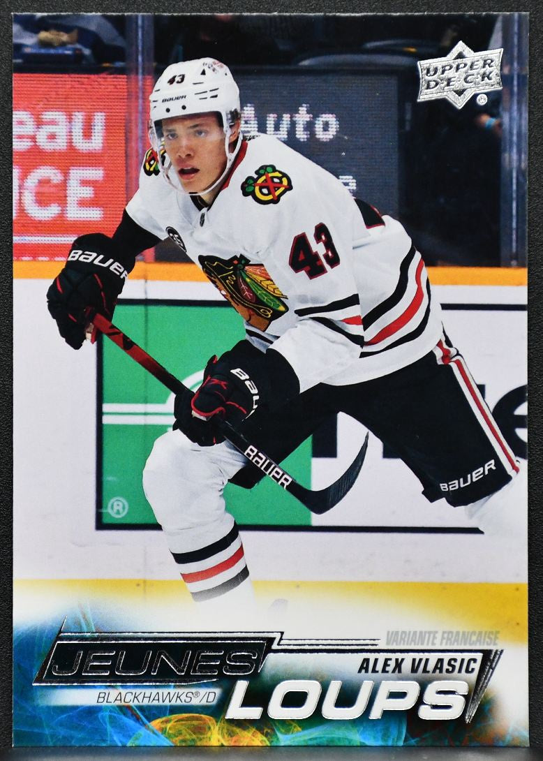 22-23 UD Series 1 Young Guns Version FranÃ§aise Alex Vlasic 248 Blackhawks RC 5128