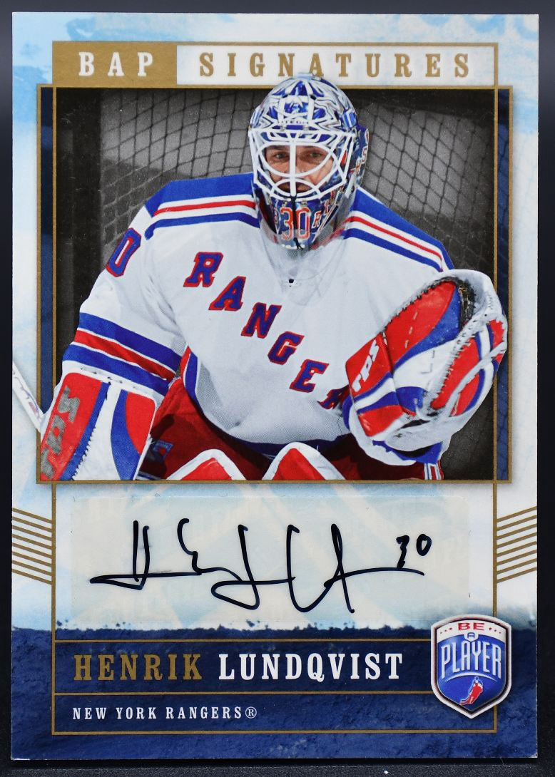 2006-07 UD Be A Player BAP Autographs Henrik Lundqvist HL Auto