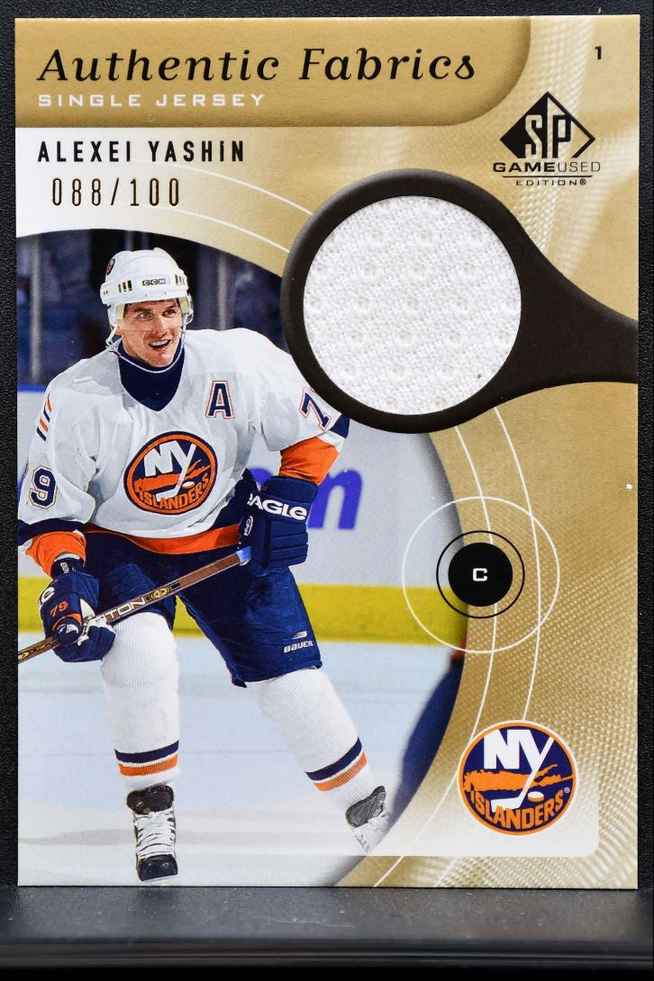 2006-07 SP Game Used Authentic Fabrics Parallel Yashin /100 Jersey 9218