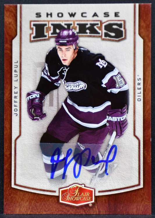 2006-07 Flair Showcase INKS Joffrey Lupul I-JL Edmonton Oilers Auto 4921