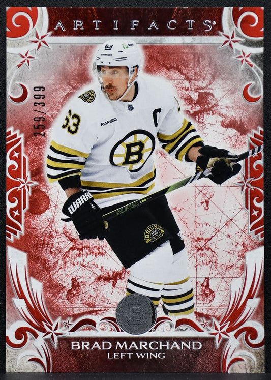 2024-25 Upper Deck Artifacts Ruby Brad Marchand 124 Boston Bruins 259/399 9423