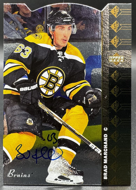 2013-14 UD-SPx Brad Marchand SP97 Boston Bruins Auto