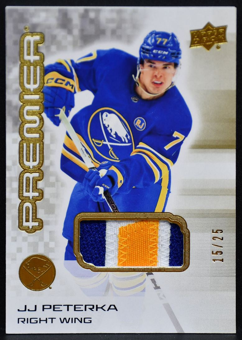 2024-25 UD Premier Gold Premium Memorabillia Peterka 79 Sabres 15/25 Patch 3787