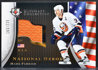 2005-06 UD Ultimate Collection National Heroes Jerseys Mark Parrish Jersey 0949