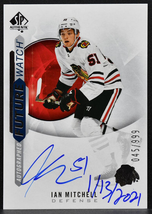 2020-21 SP Authentic Future Watch Auto Inscribed Mitchell RC Auto 3307