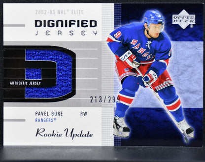 2002-03 UD Rookie Update Dignified Jerseys Pavel Bure D-PB /299 Jersey 2226