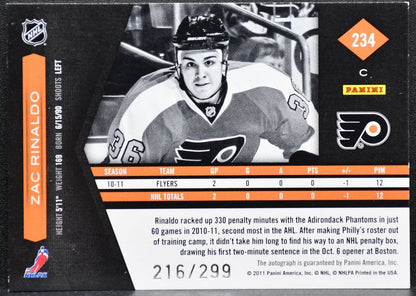 2011-12 Panini Limited Rookie Phenoms Rinaldo RC Auto 216/299 Patch 7130