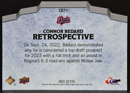 2022-23 Upper Deck CHL Retrospective Connor Bedard CB11 Regina Pats 3742