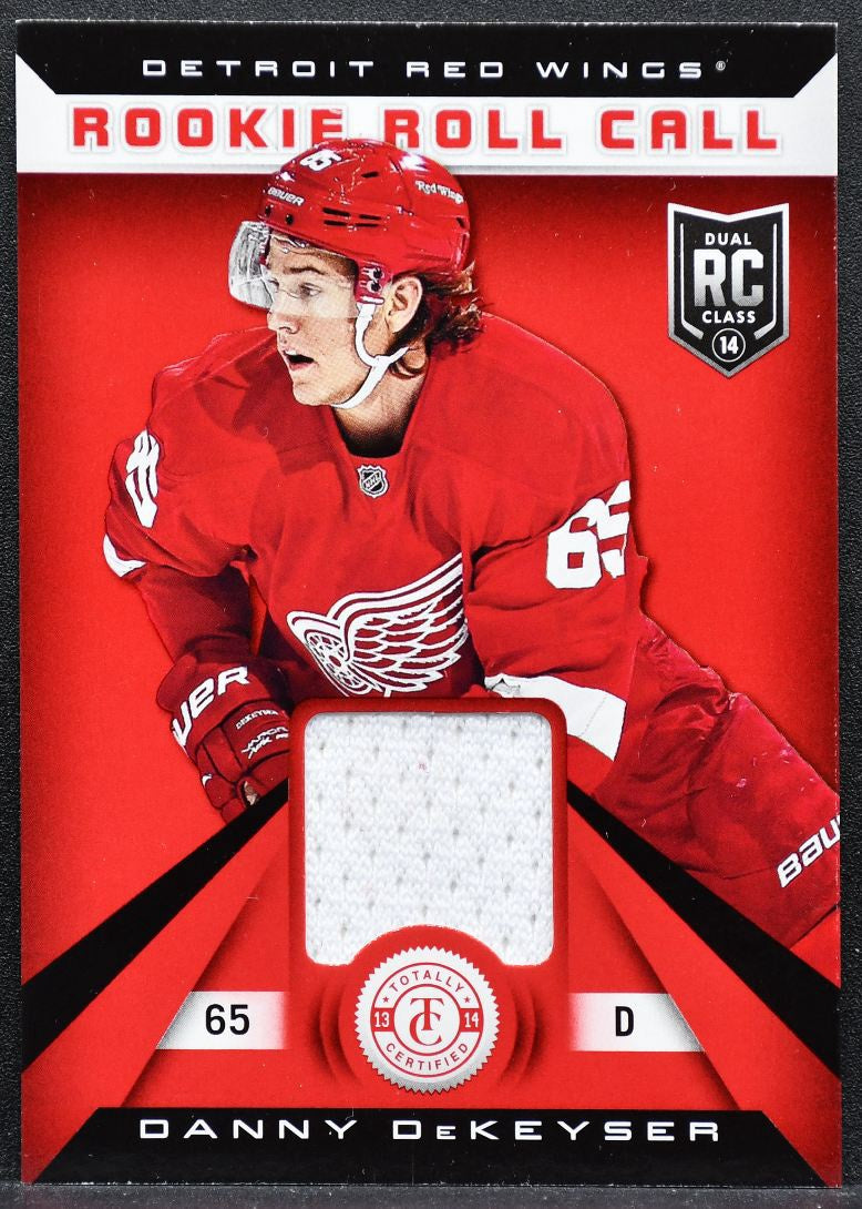 2013-14 Panini Totally Certified Rookie Roll Call Danny DeKeyser RC Jersey 3568