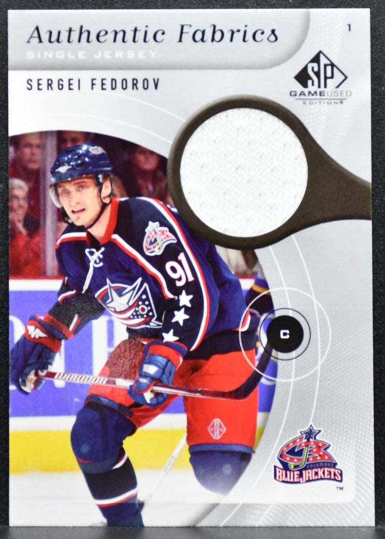 2005-06 SP Game Used Authentic Fabrics Sergei Fedorov AF-SF Jackets Jersey 4743